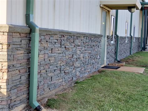 metal skins on houses|Metal Building Siding Solution: Faux Stone and Brick .